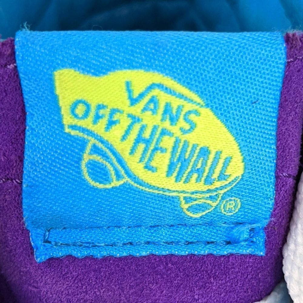 Vans Sk8-Hi 'Crazy Check - Ultraviolet' High Top Sneakers - Picture 7 of 10